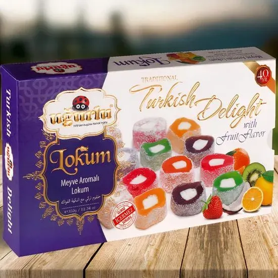 Turkish delight with mix fruits 