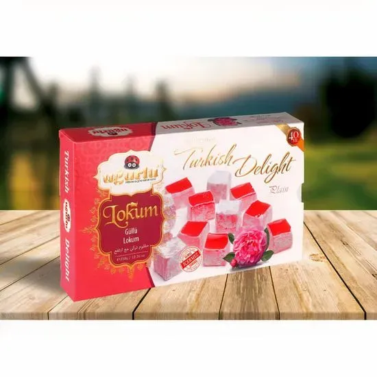 Turkish delight with rose flavor  