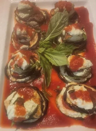 Roasted Eggplant & Pesto Ricotta