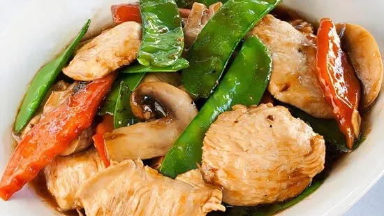 C20. Chicken or Pork with Snow Peas