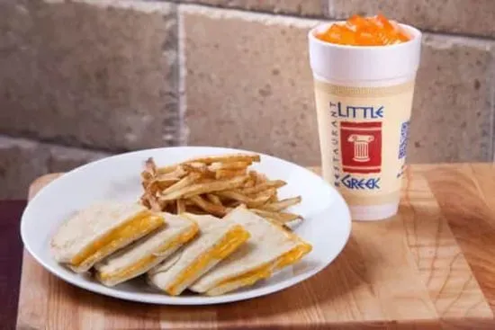 Kid's Grilled Cheese Pita with Fries