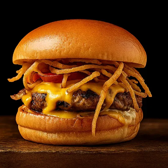 Barbecue & Bacon Smahed Burger Combo $19.75