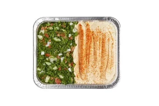 1/2 Hummus & 1/2 Tabbouli 12" Tray