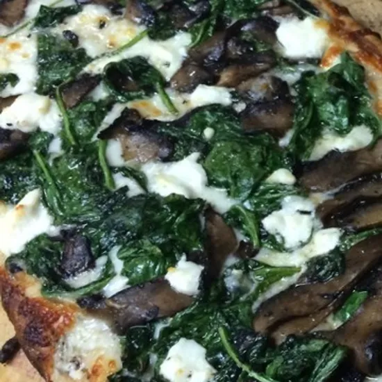 Grilled Mushroom Pizza