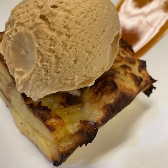 White Chocolate Bread Pudding