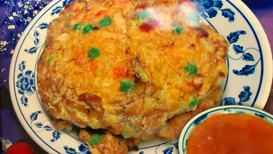 雞蓉蛋 / 104. Chicken Egg Foo Young