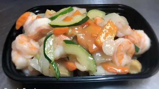 白菜蝦 / 96. Jumbo Shrimp with Chinese Vegetable