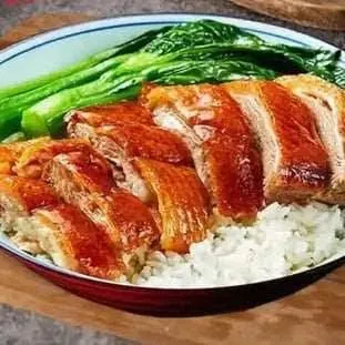 Five Flavors Duck And Chicken With White Rice