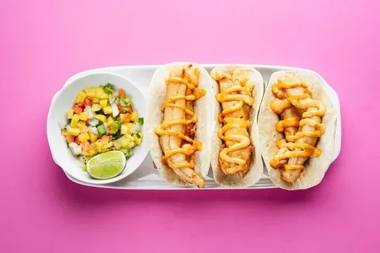 01. Tacos De Pescado (3 Tacos)