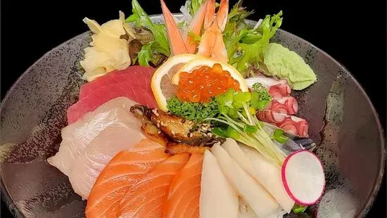 Chirashi (Assorted Raw Fish) (Rice Bowl)