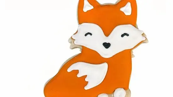 Fox Shortbread Cookie