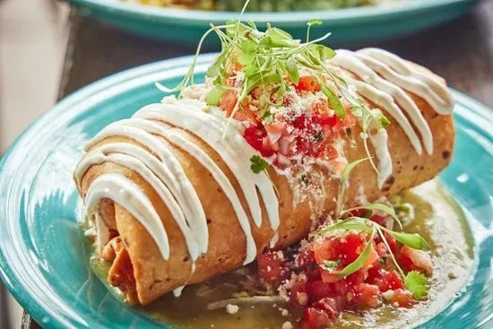 Verde Chicken Chimichanga