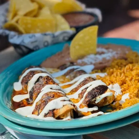 Poblano Mole Enchiladas