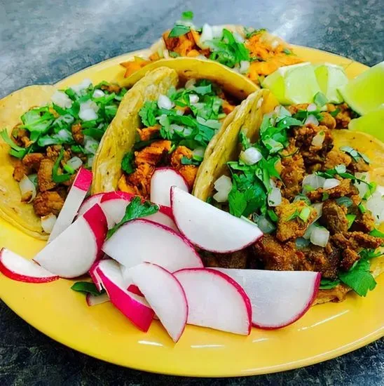 1. (3) Traditional Mexican Tacos