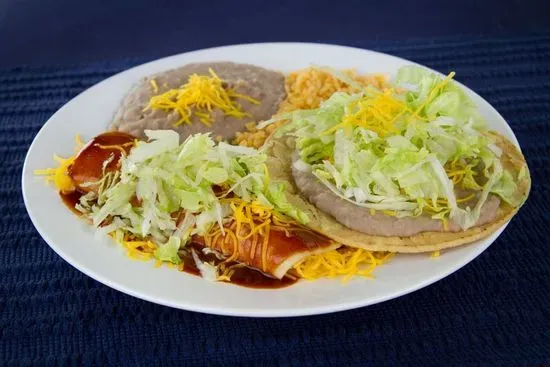 #4. Tostada & Enchilada