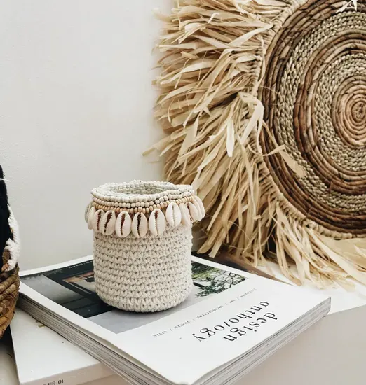 Cowrie Shell Basket