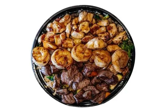 Chicken, Steak & Shrimp