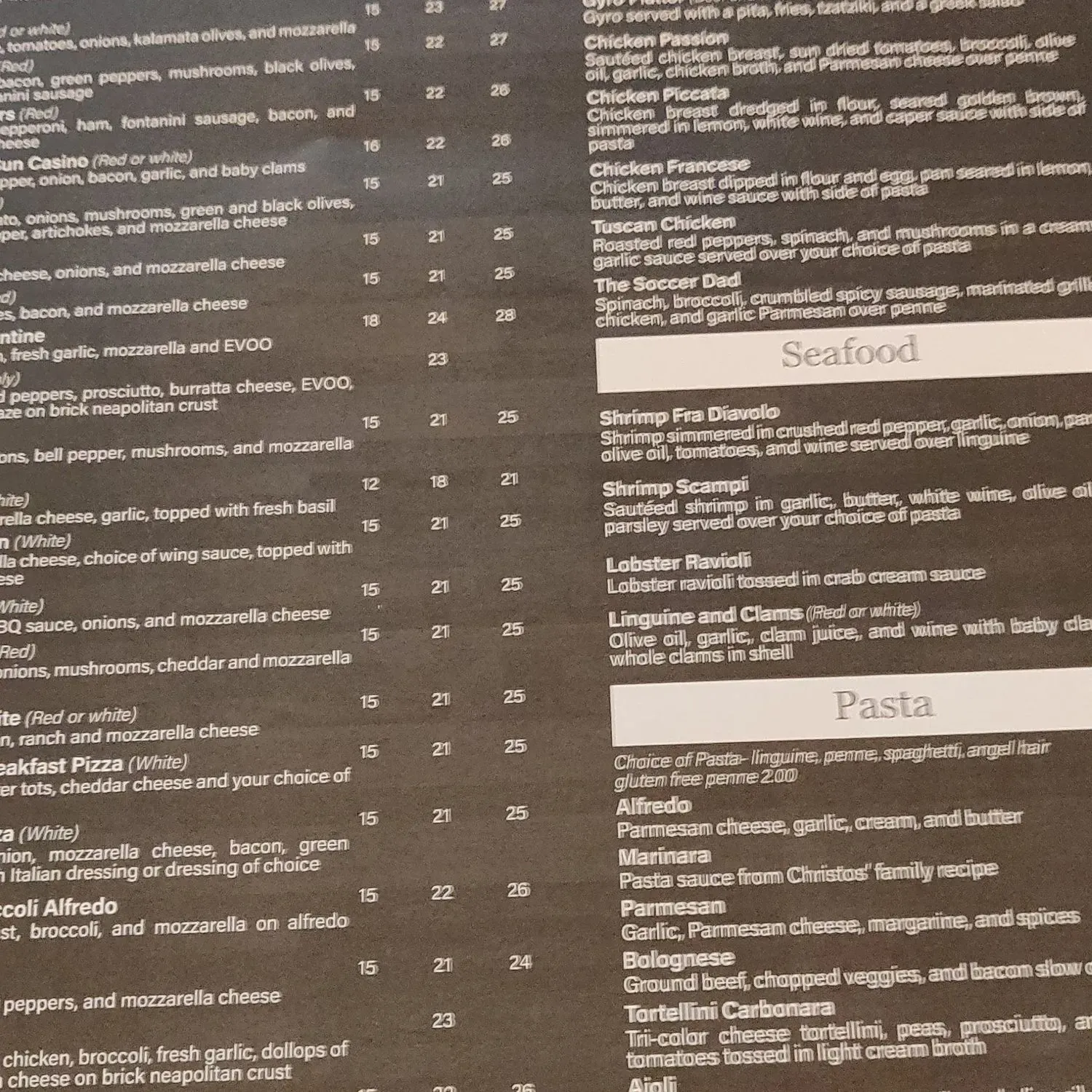 Menu 2