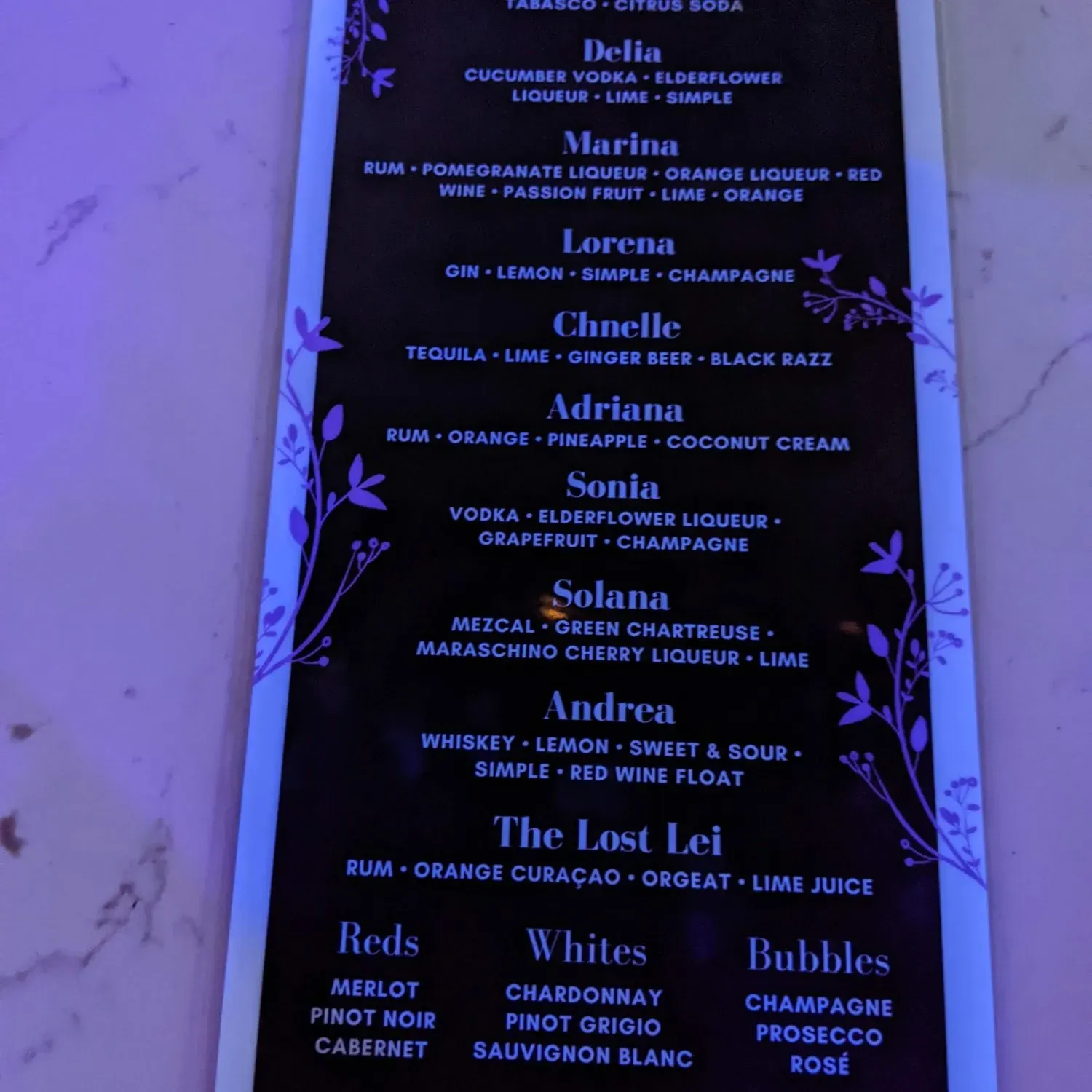 Menu 1