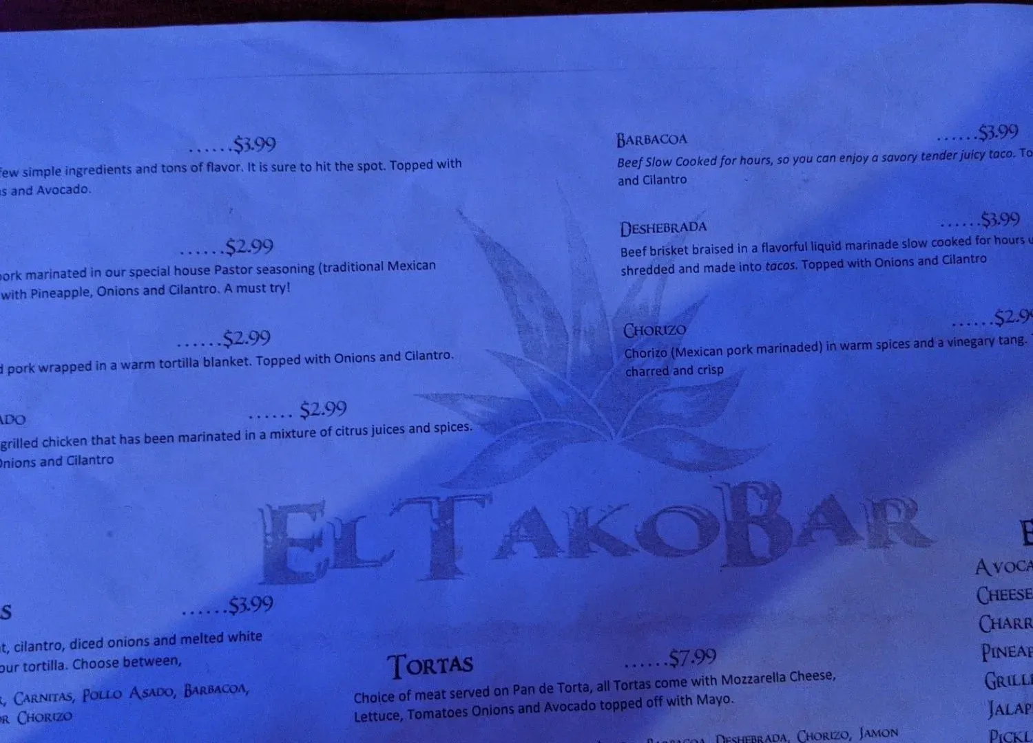 Menu 2