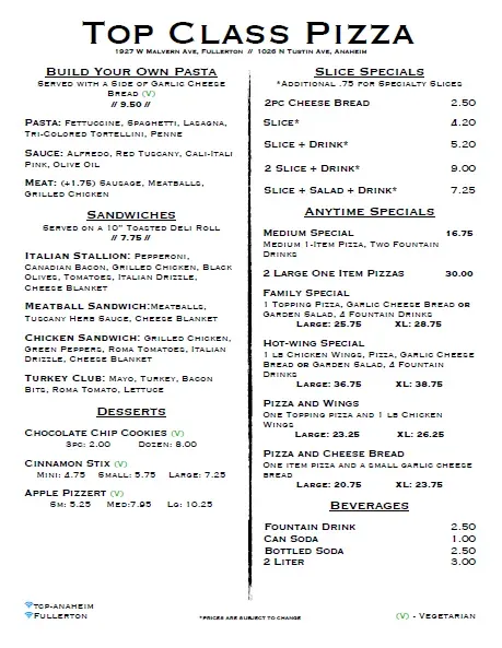 Menu 2