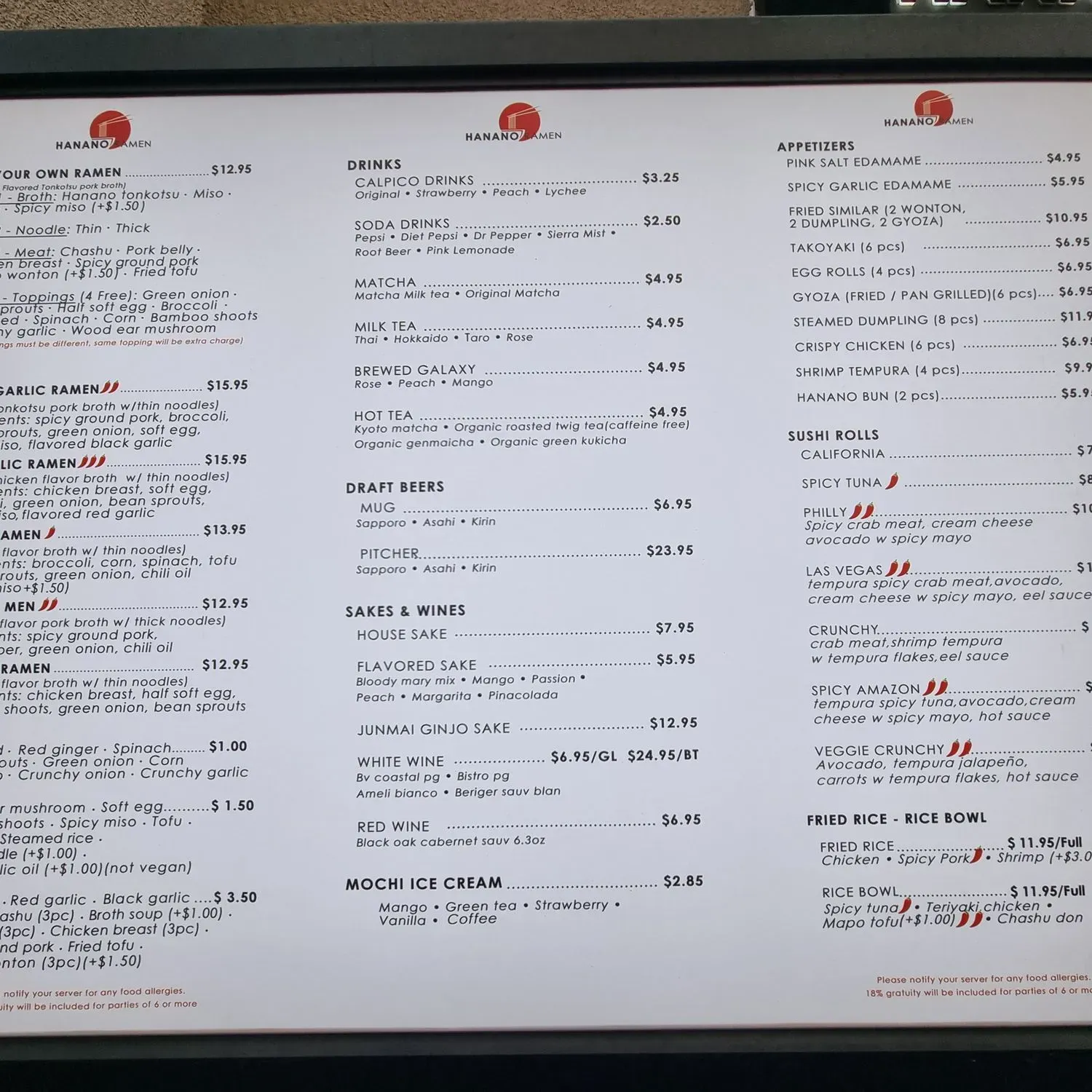 Menu 1