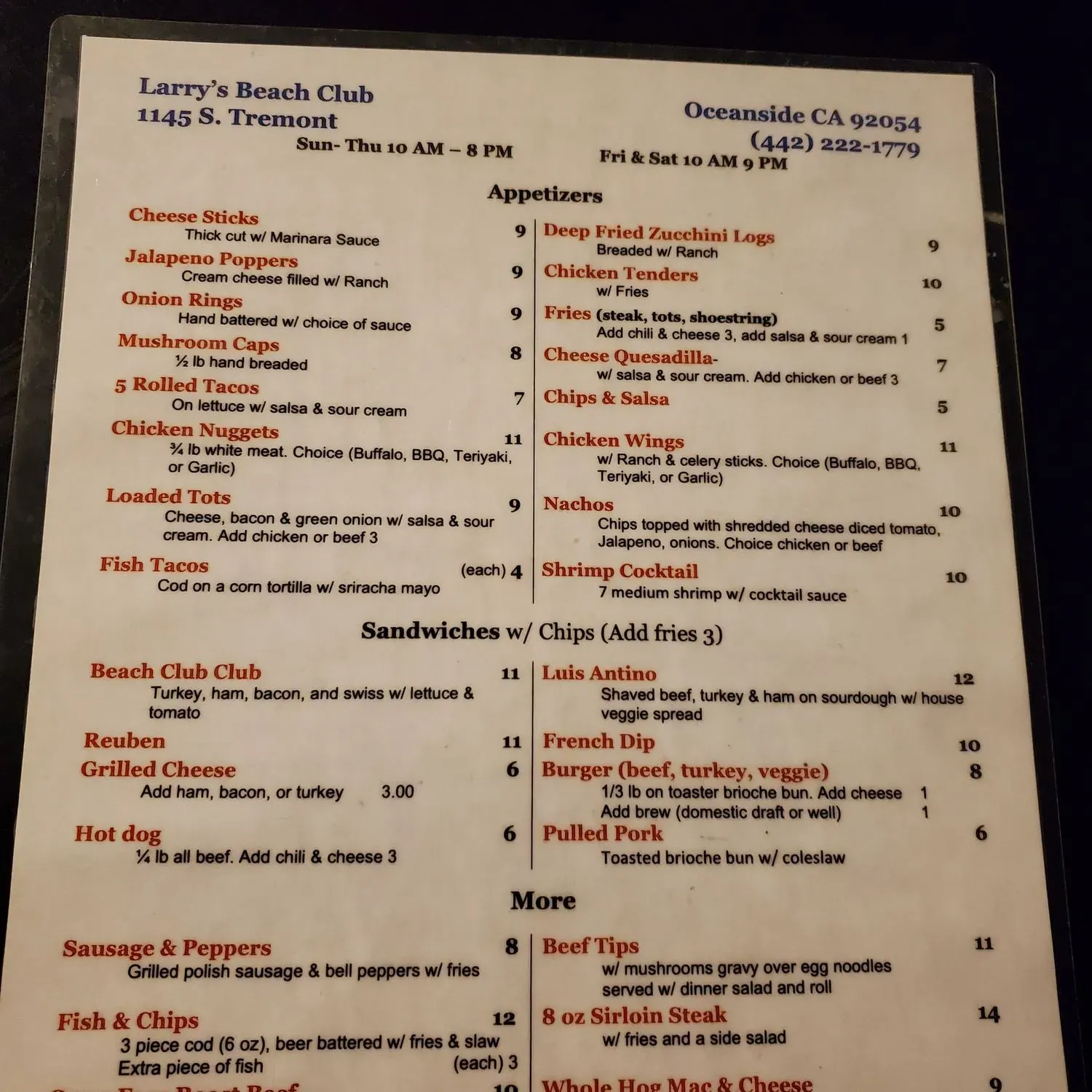 Menu 2