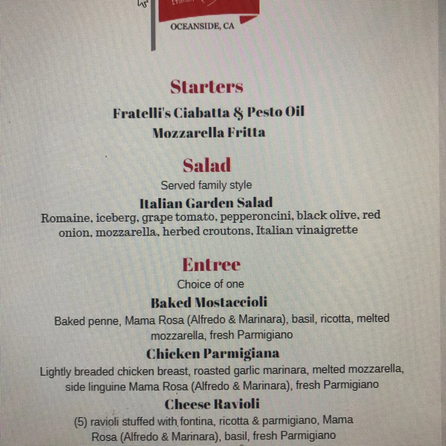 Menu 1