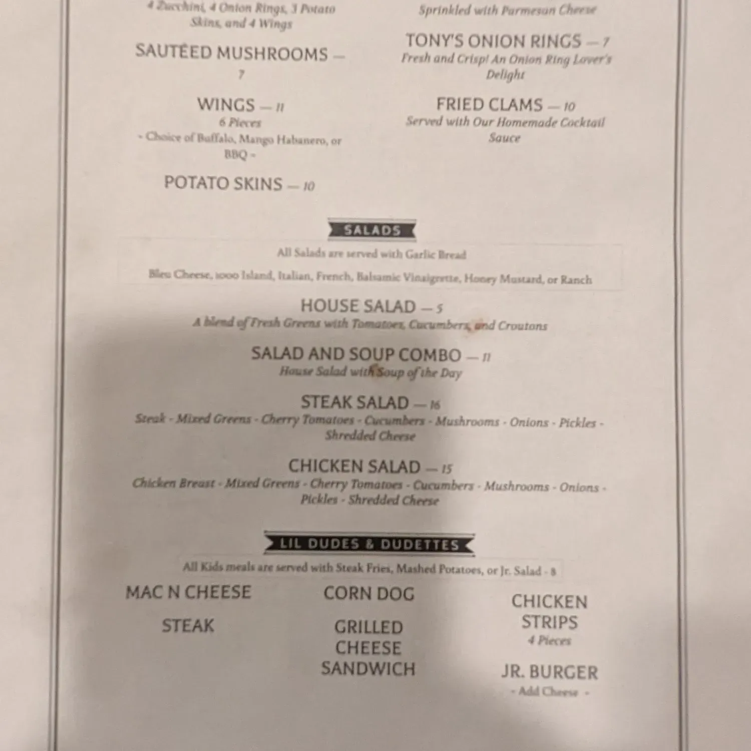 Menu 1