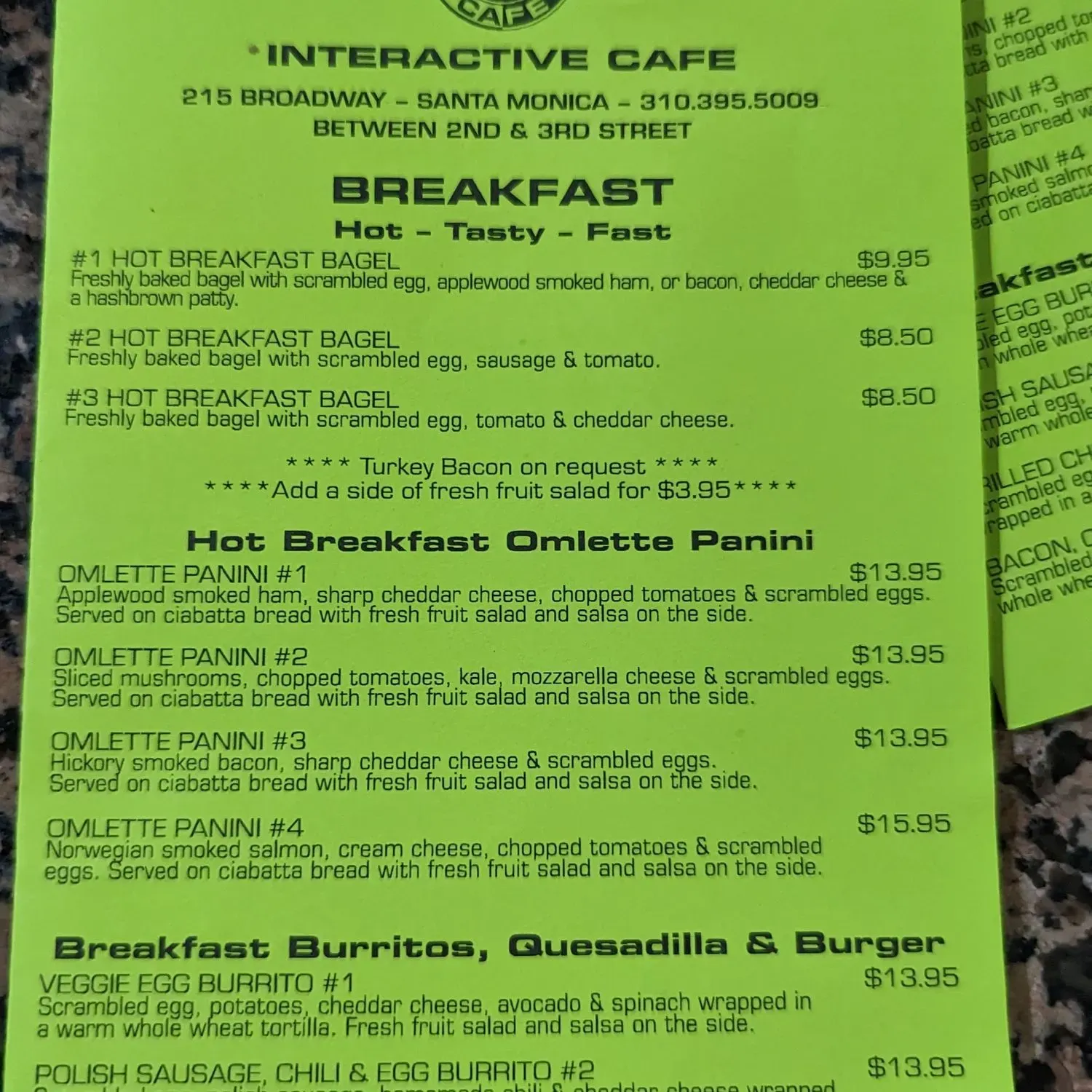 Menu 2