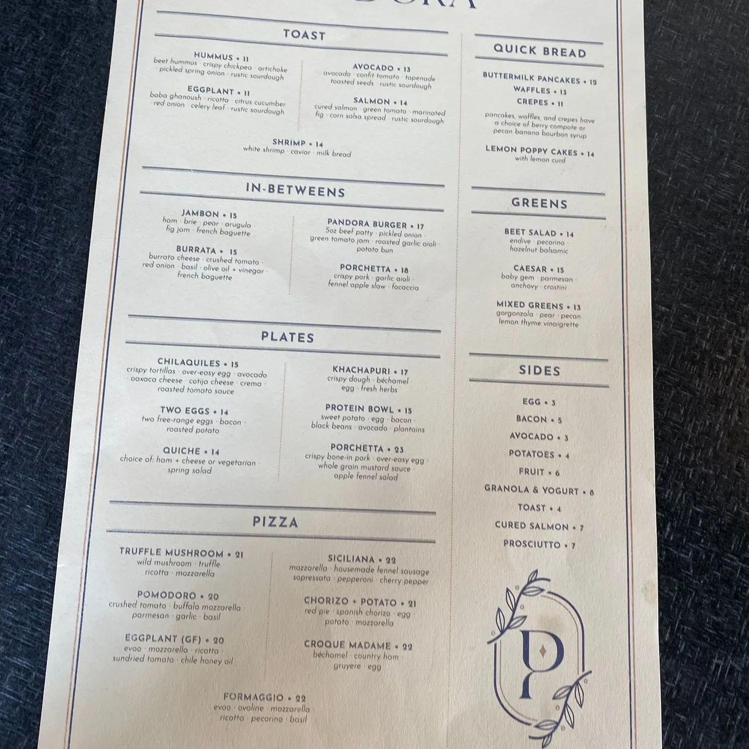 Menu 1