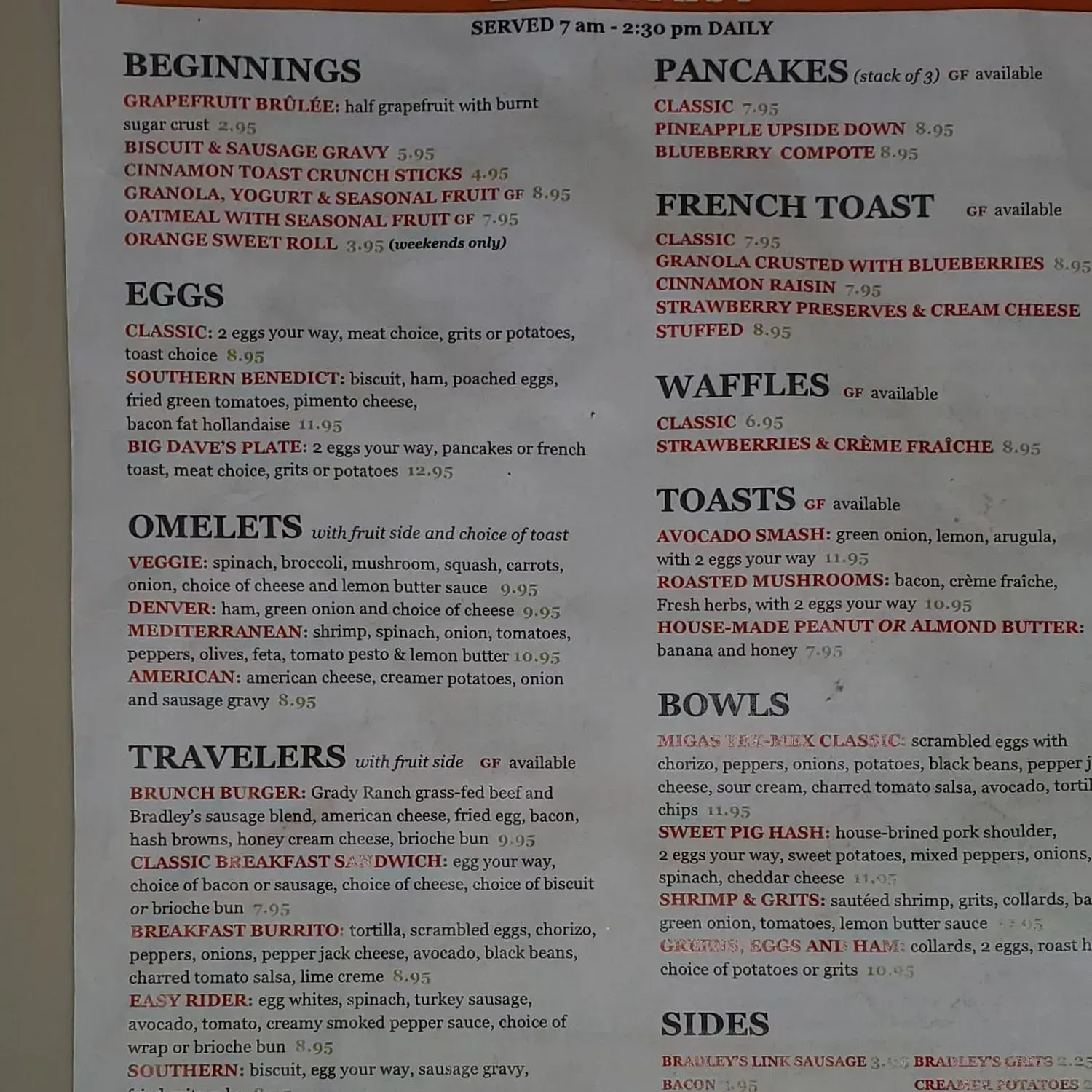 Menu 1