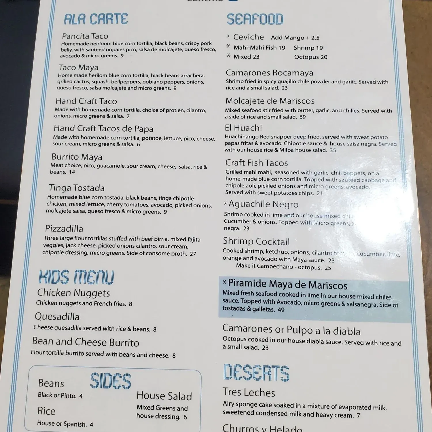 Menu 1