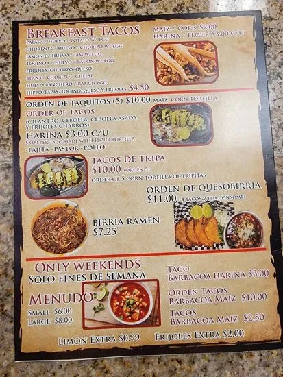 Menu 1