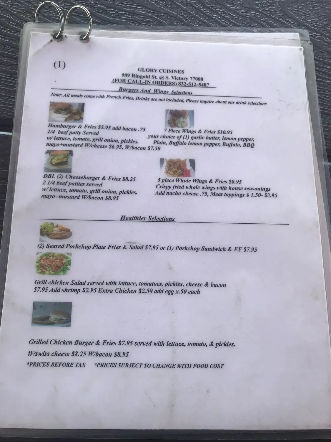 Menu 2