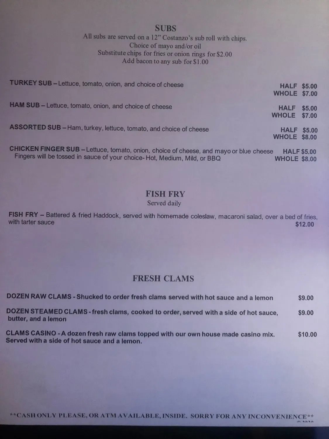 Menu 2