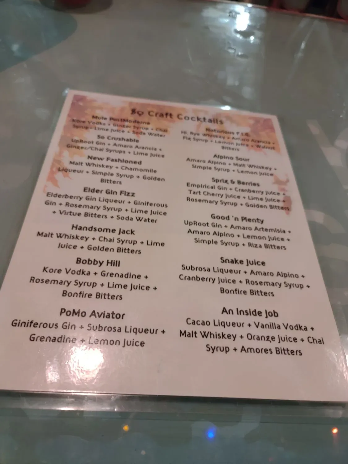 Menu 1