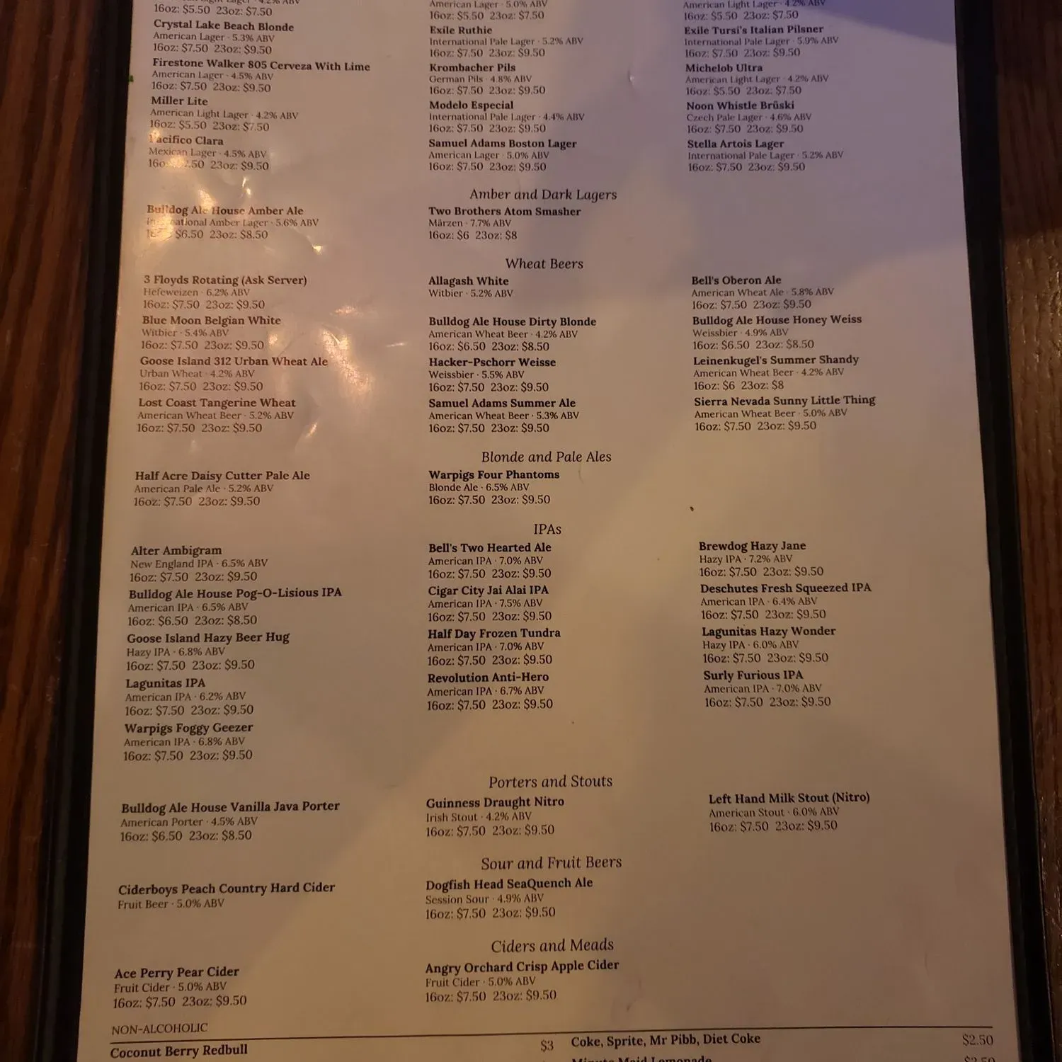 Menu 3