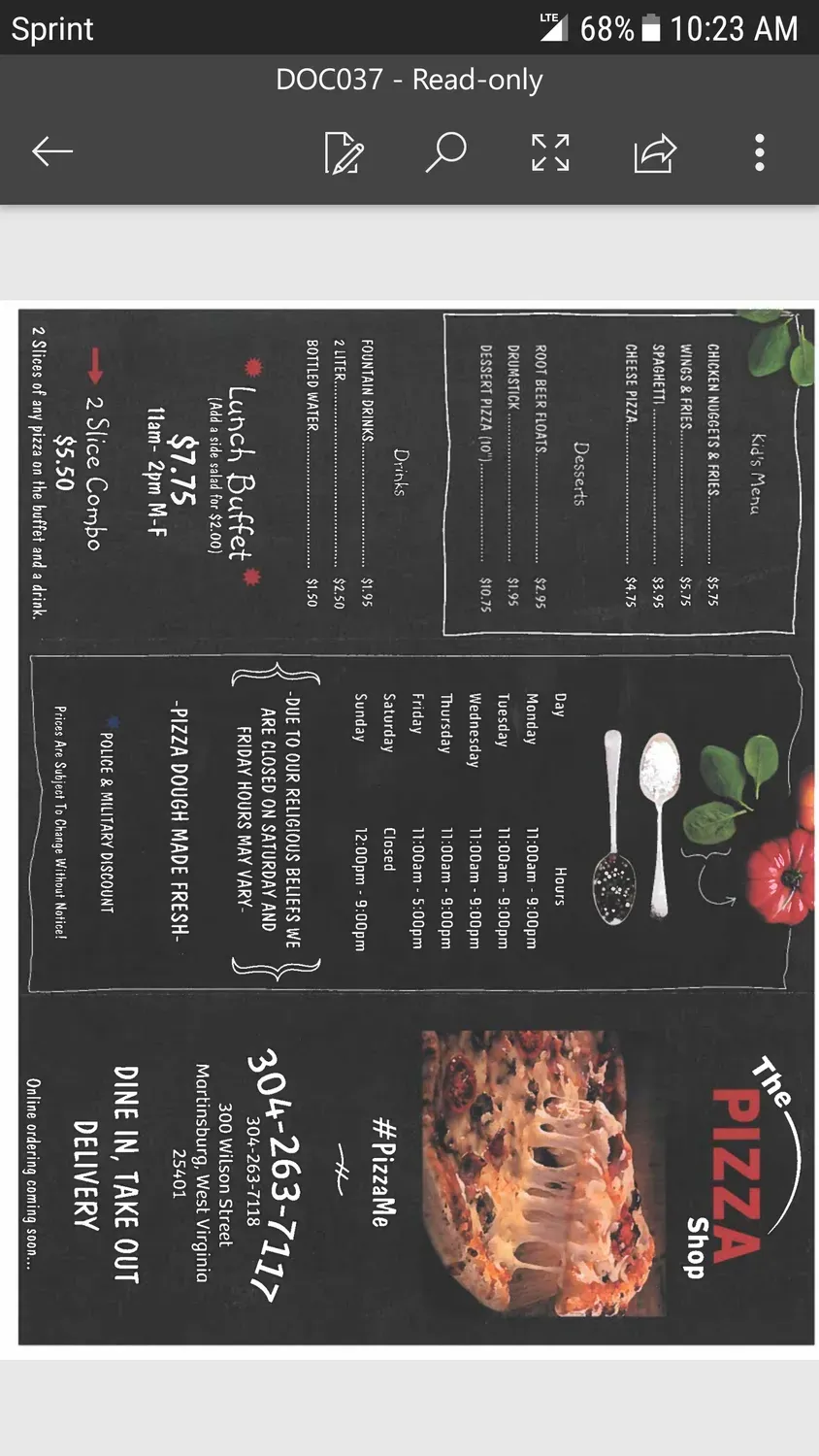 Menu 3