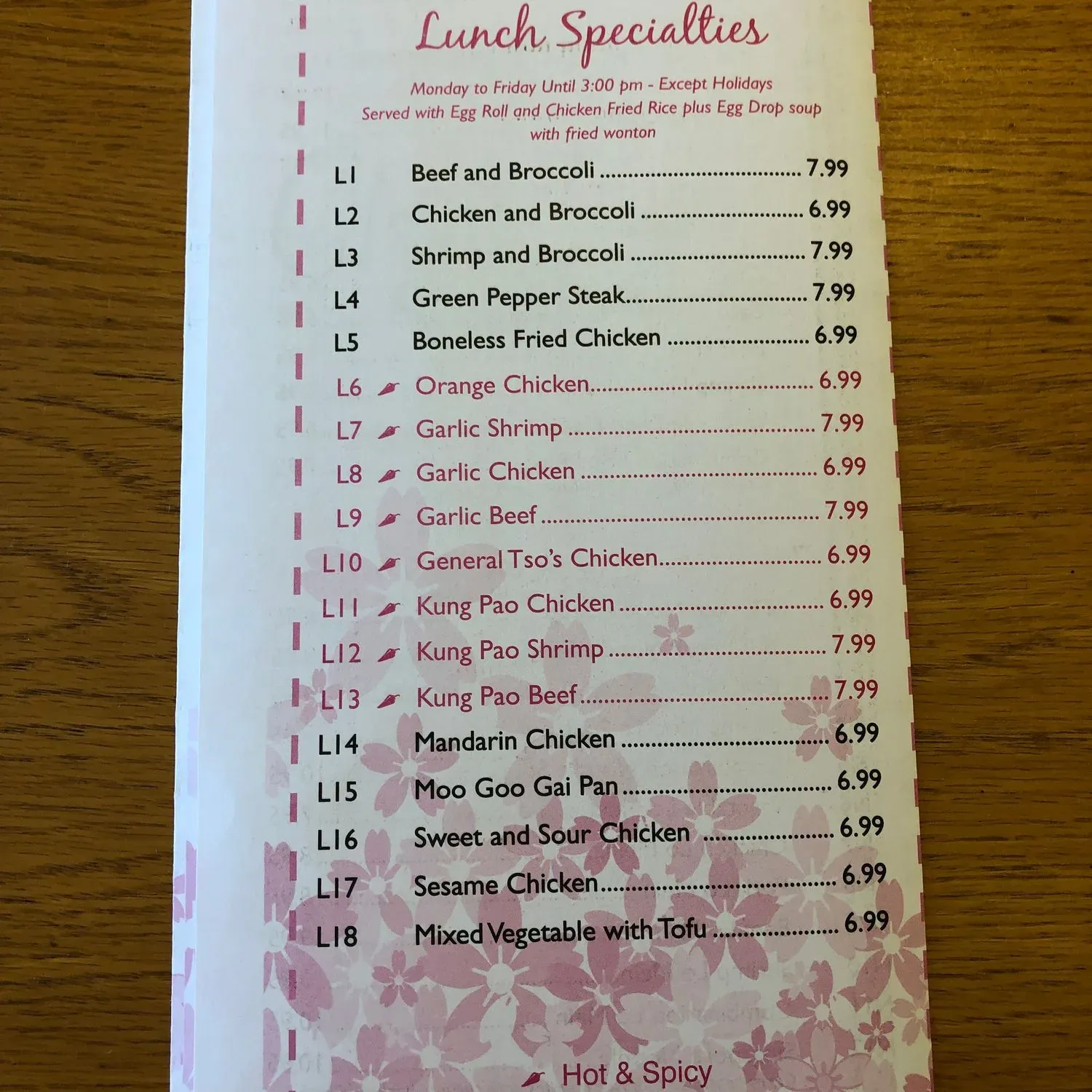 Menu 1