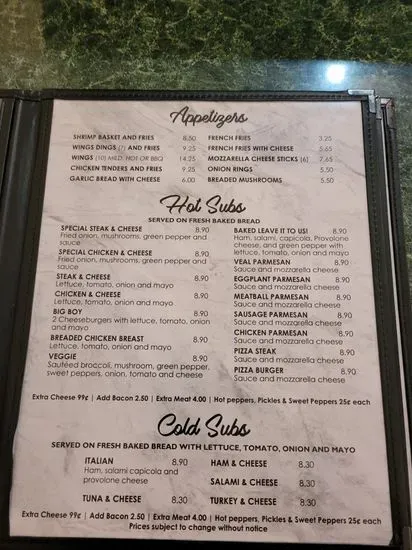 Menu 1