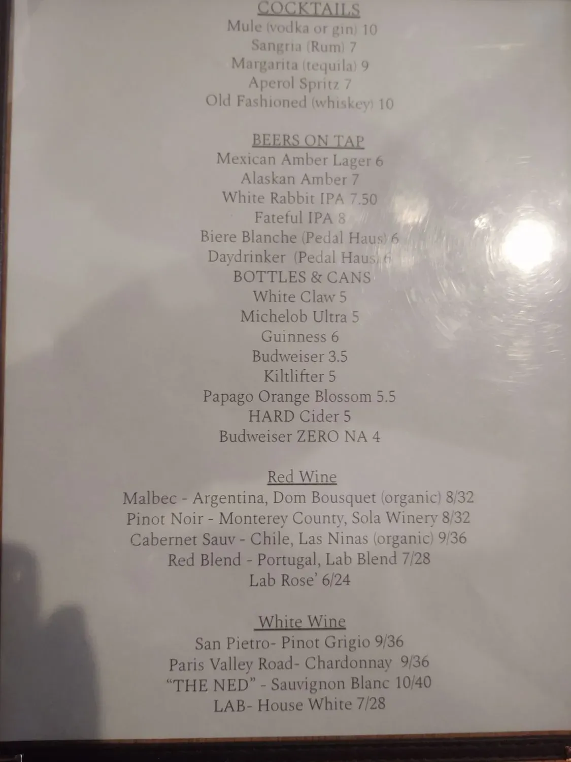 Menu 4