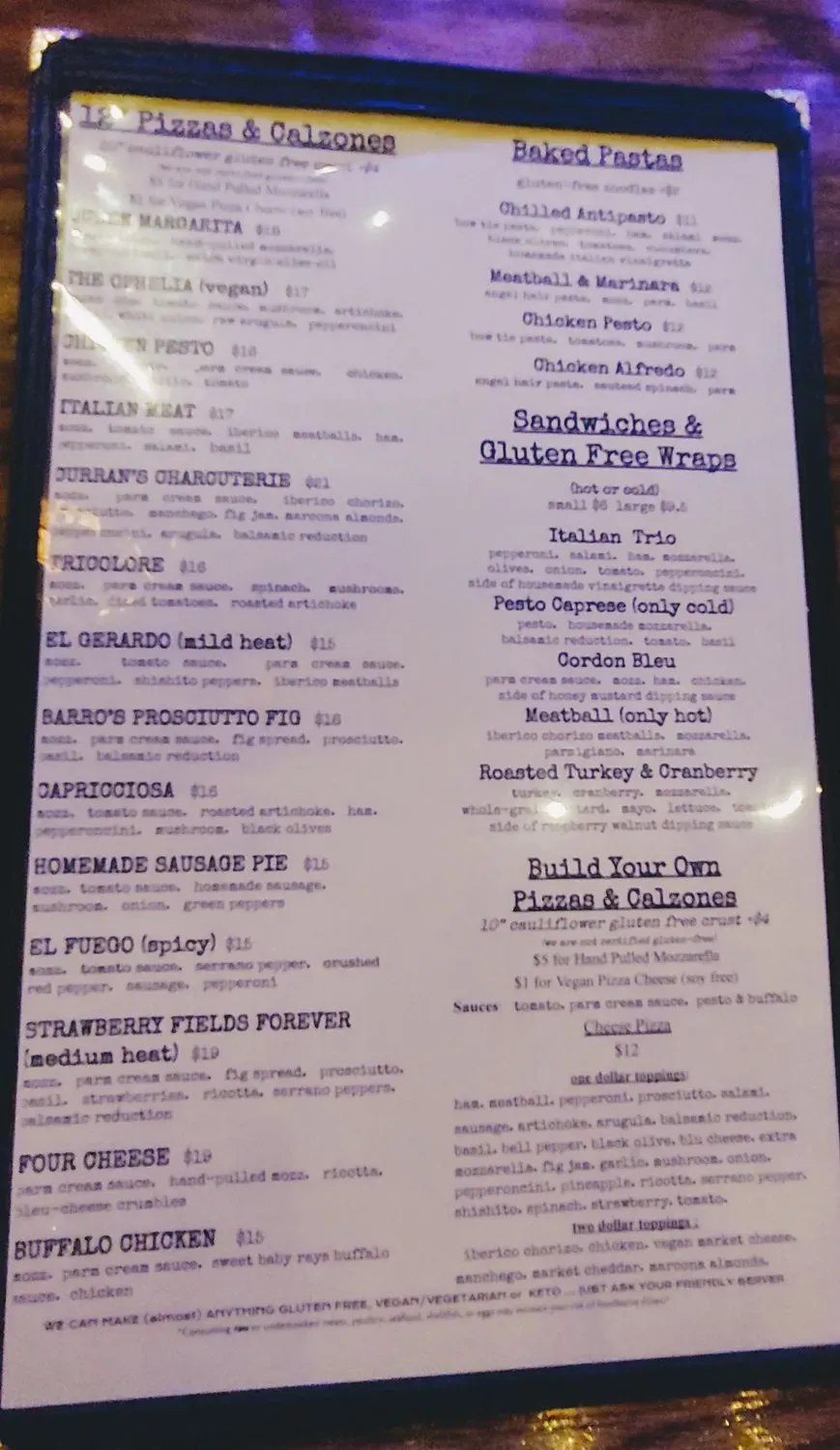 Menu 1