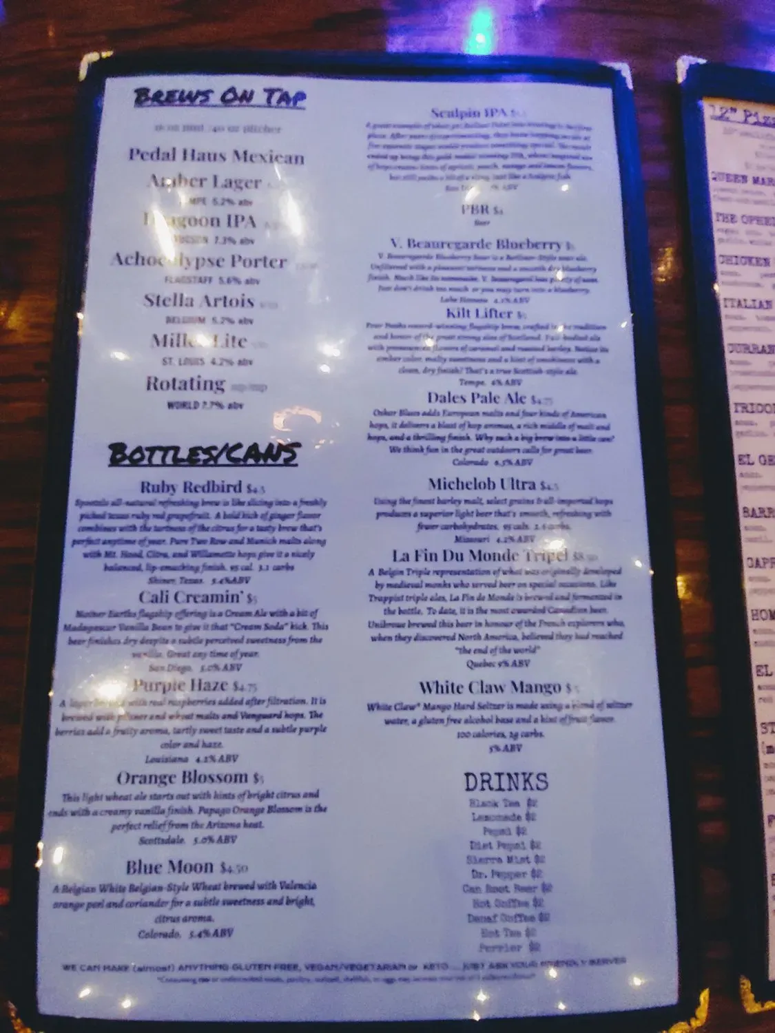 Menu 5