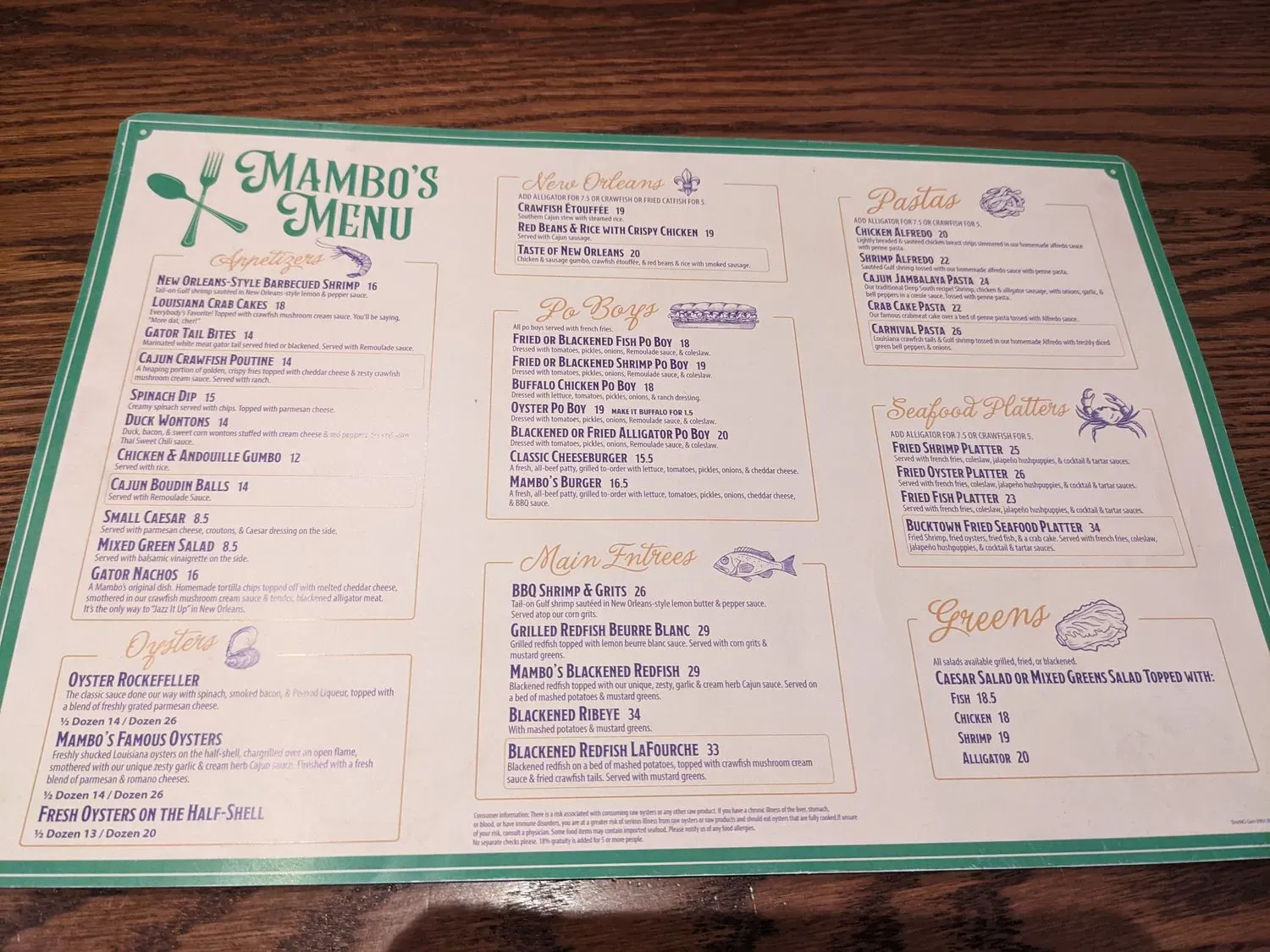 Menu 5