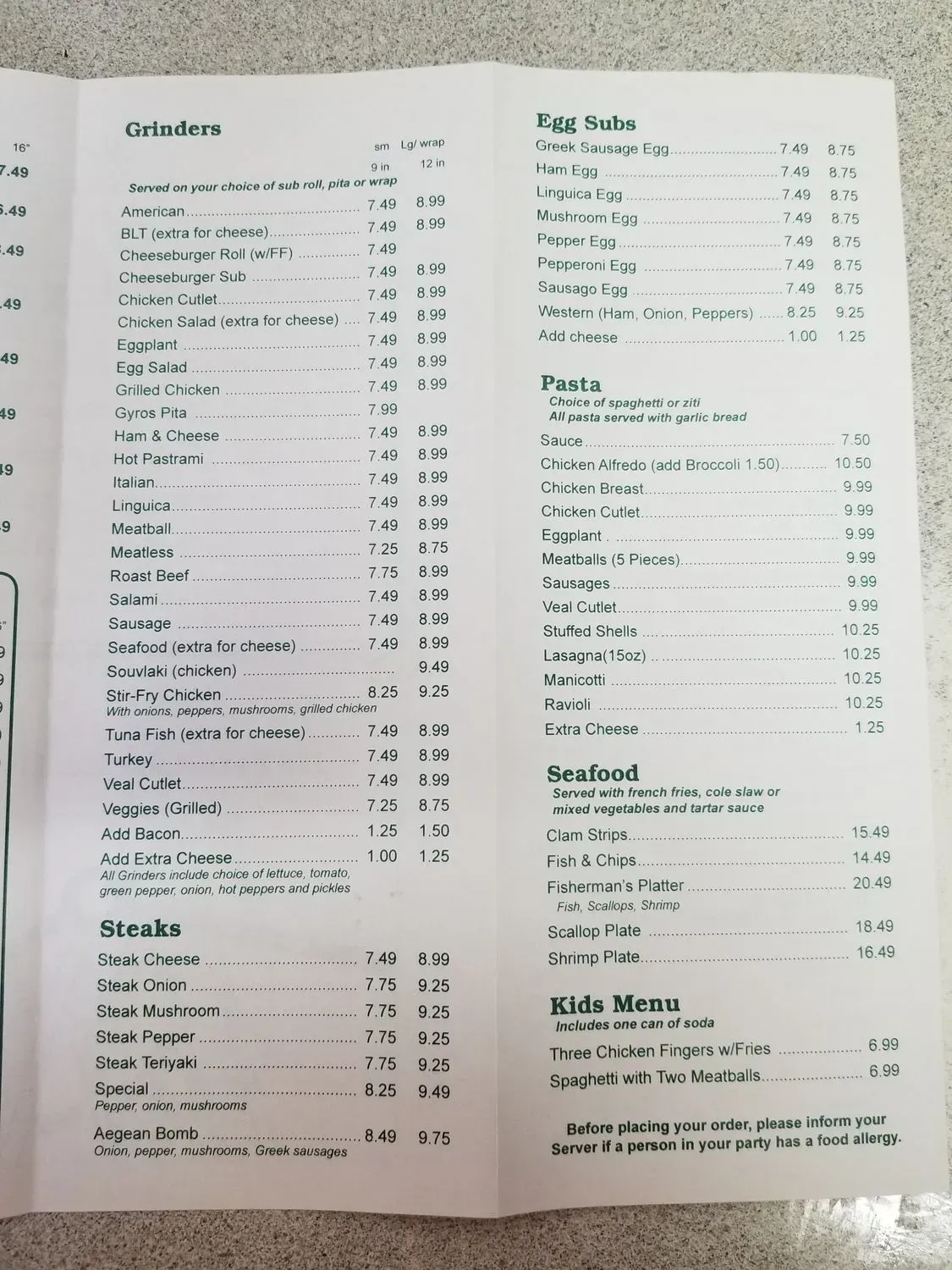 Menu 4