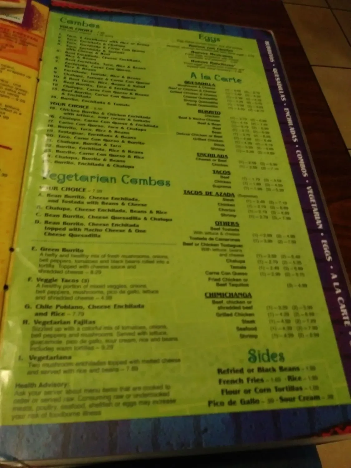 Menu 5