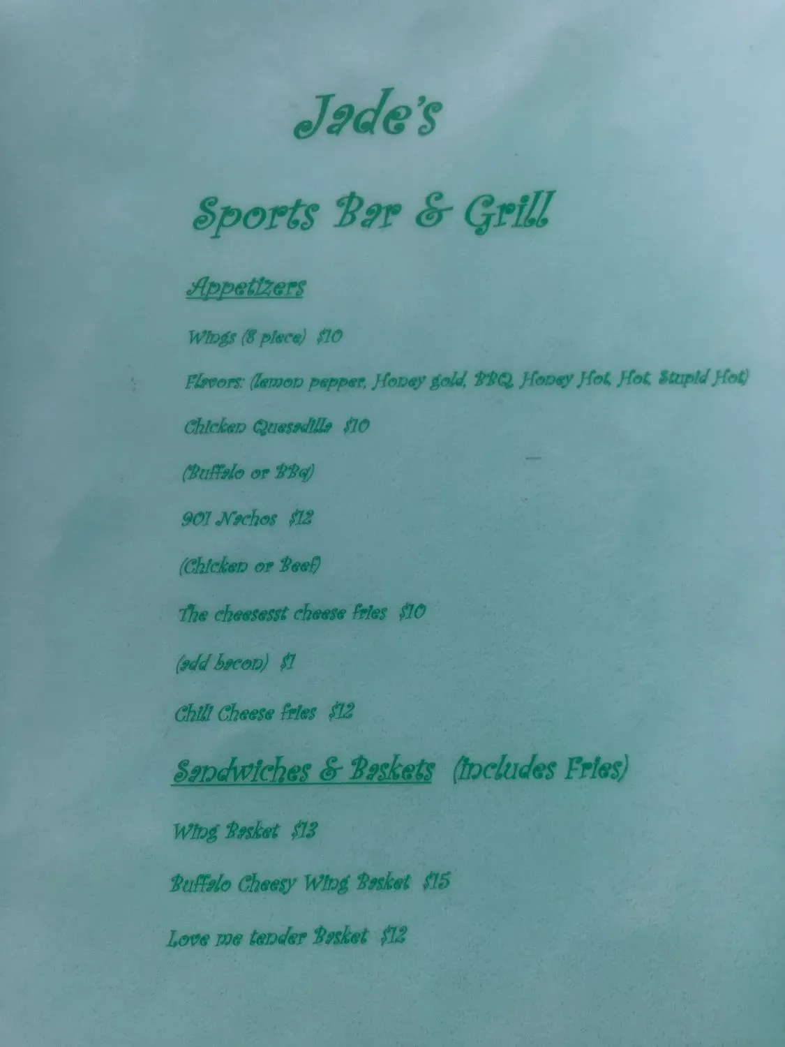 Menu 1