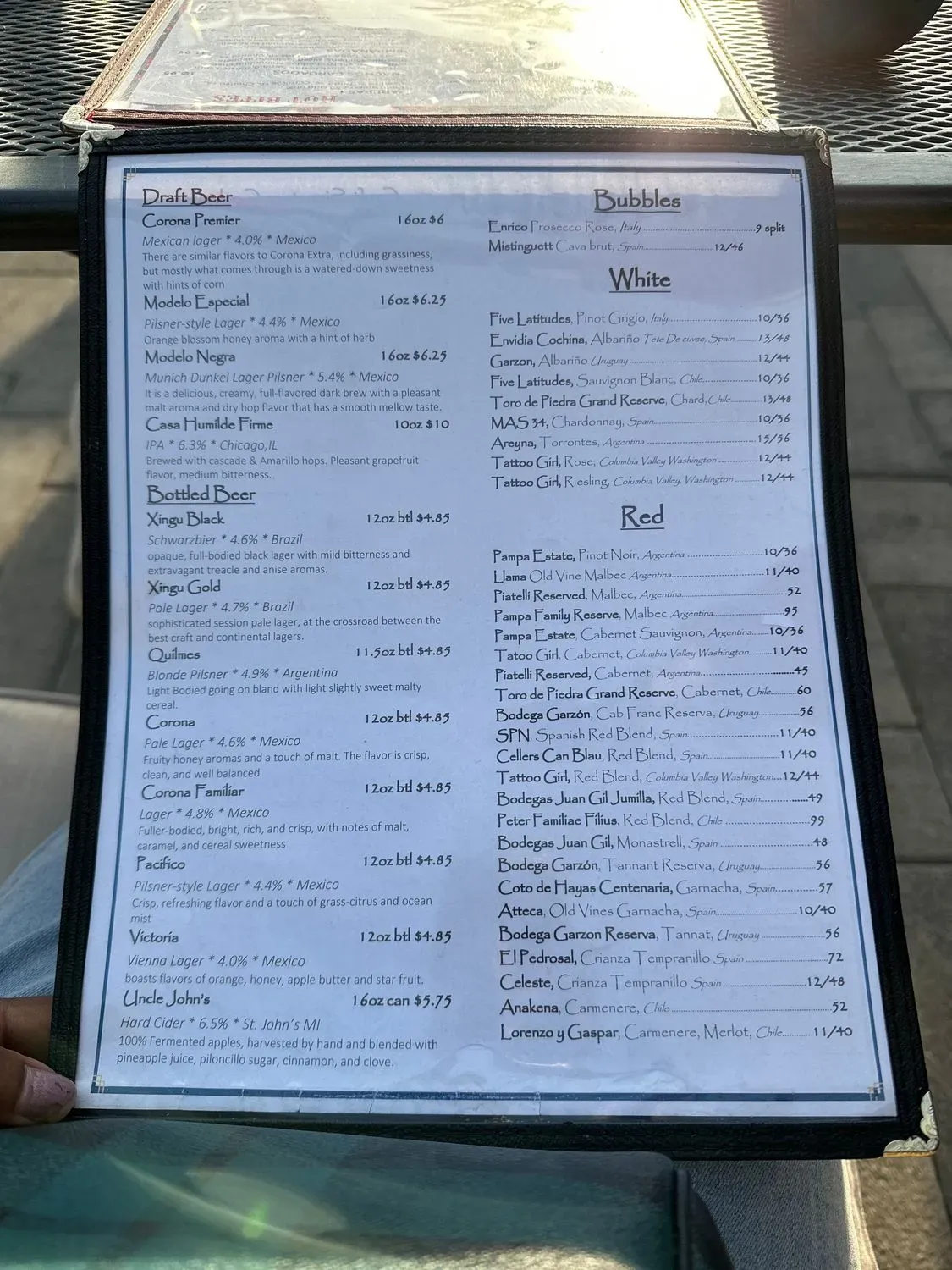 Menu 2