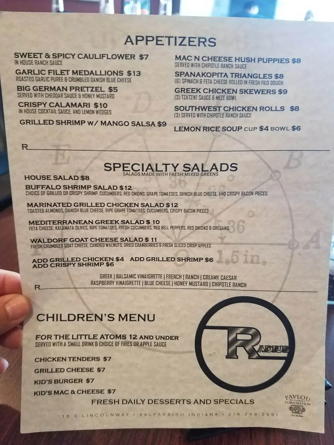 Menu 5